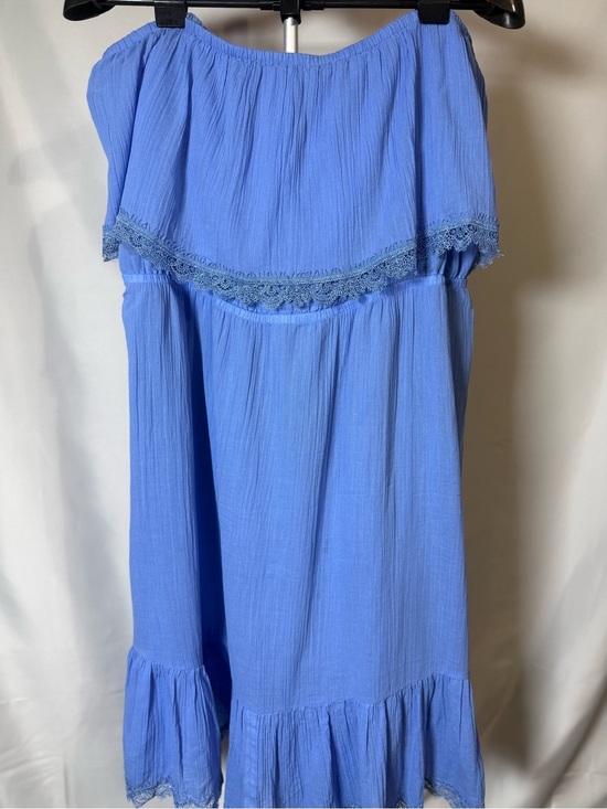 Express Dresses & Skirts - Express Light Blue Elastic Neck Sundress